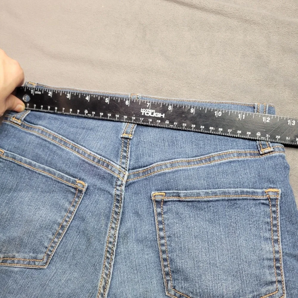Old Navy Girls Denim Shorts Size 12 Frayed Hem Stretchy Jeans